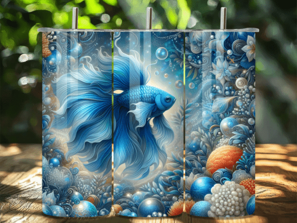 Download Majestic Betta Fish Swimming Tumbler PNG - Premium Resources